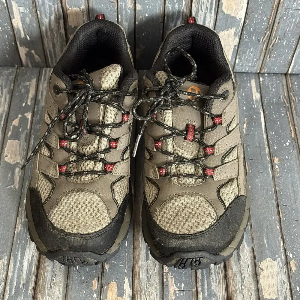 MERRELL Big Kid's Moab Speed 2 Low Waterproof Brown Hiking Boot Sz 3M